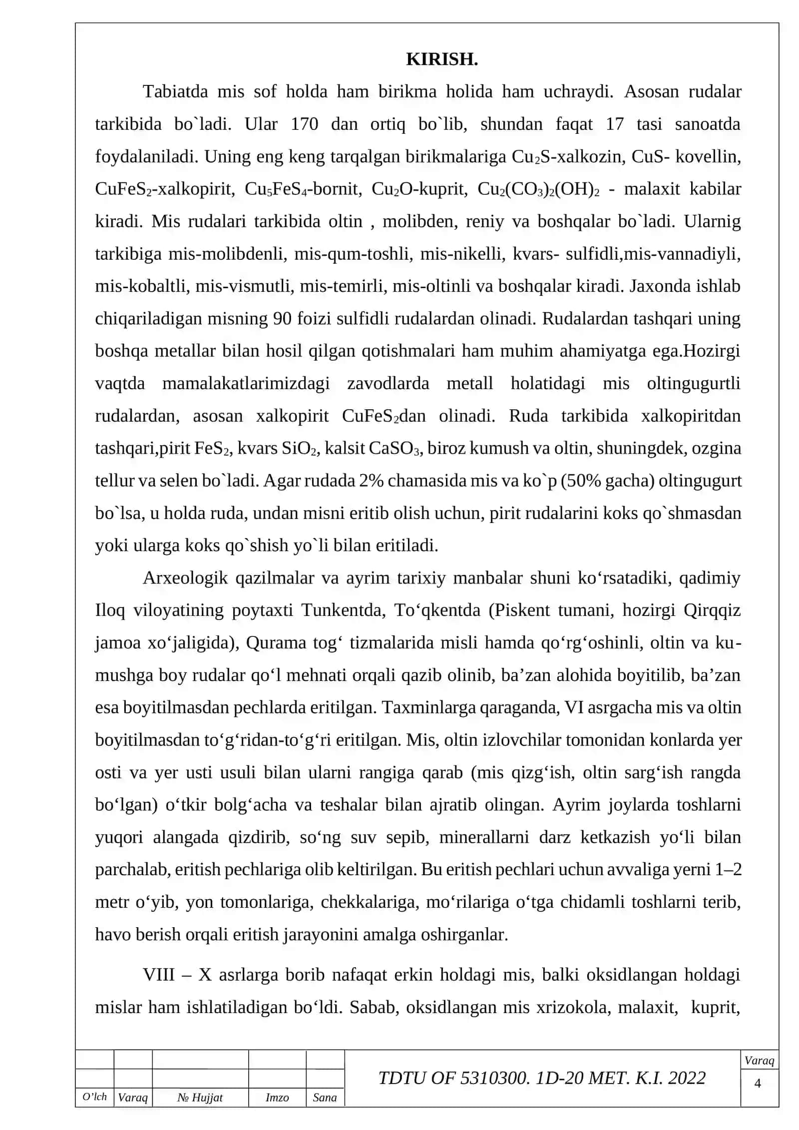 Mis-pirit rudalarini eritish texnologiyasi 4