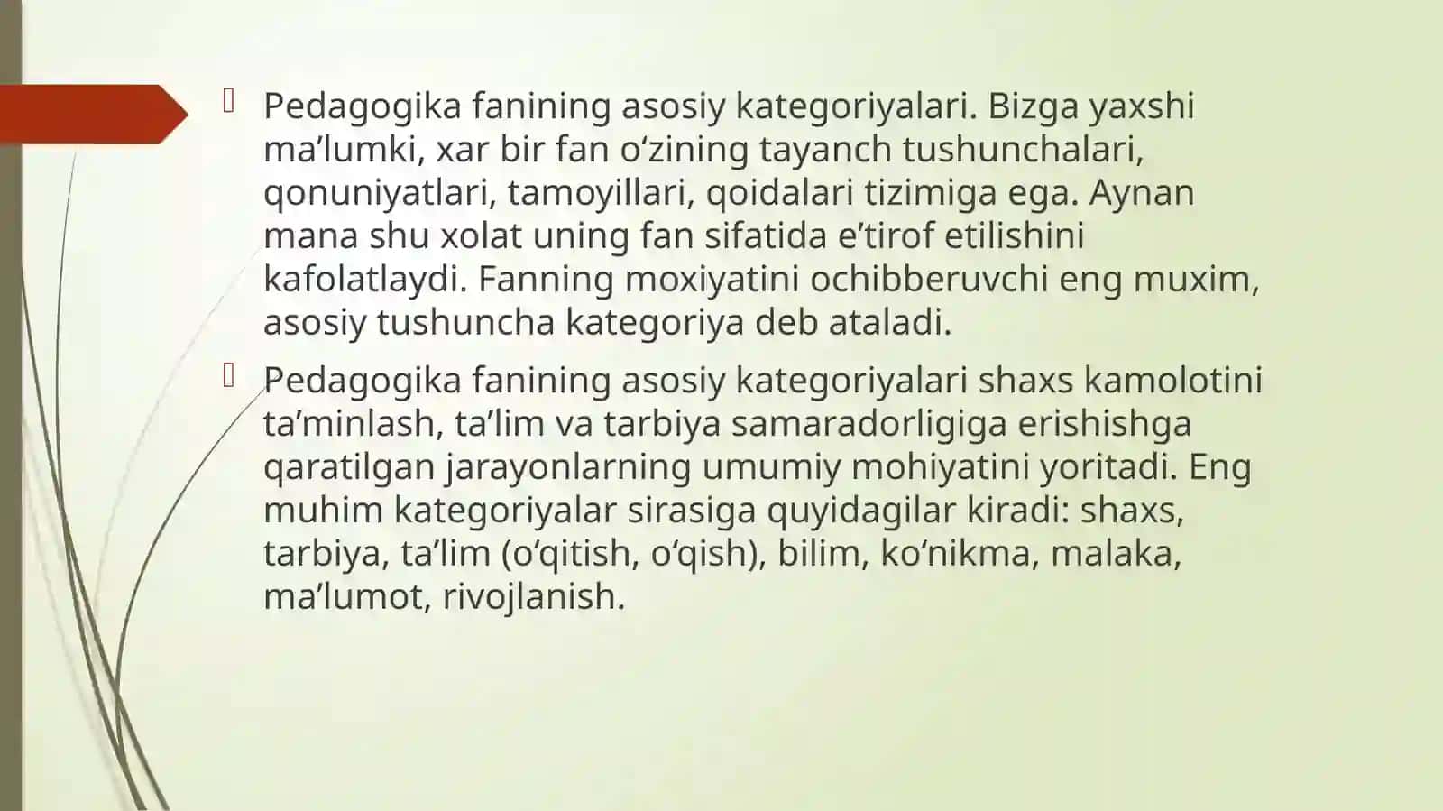 PEDAGOGIKA FANI PREDMETI VA VAZIFALARI.PEDAGOGIKANING METODOLOGIYASI VA TADQIQOT METODLARI. 4