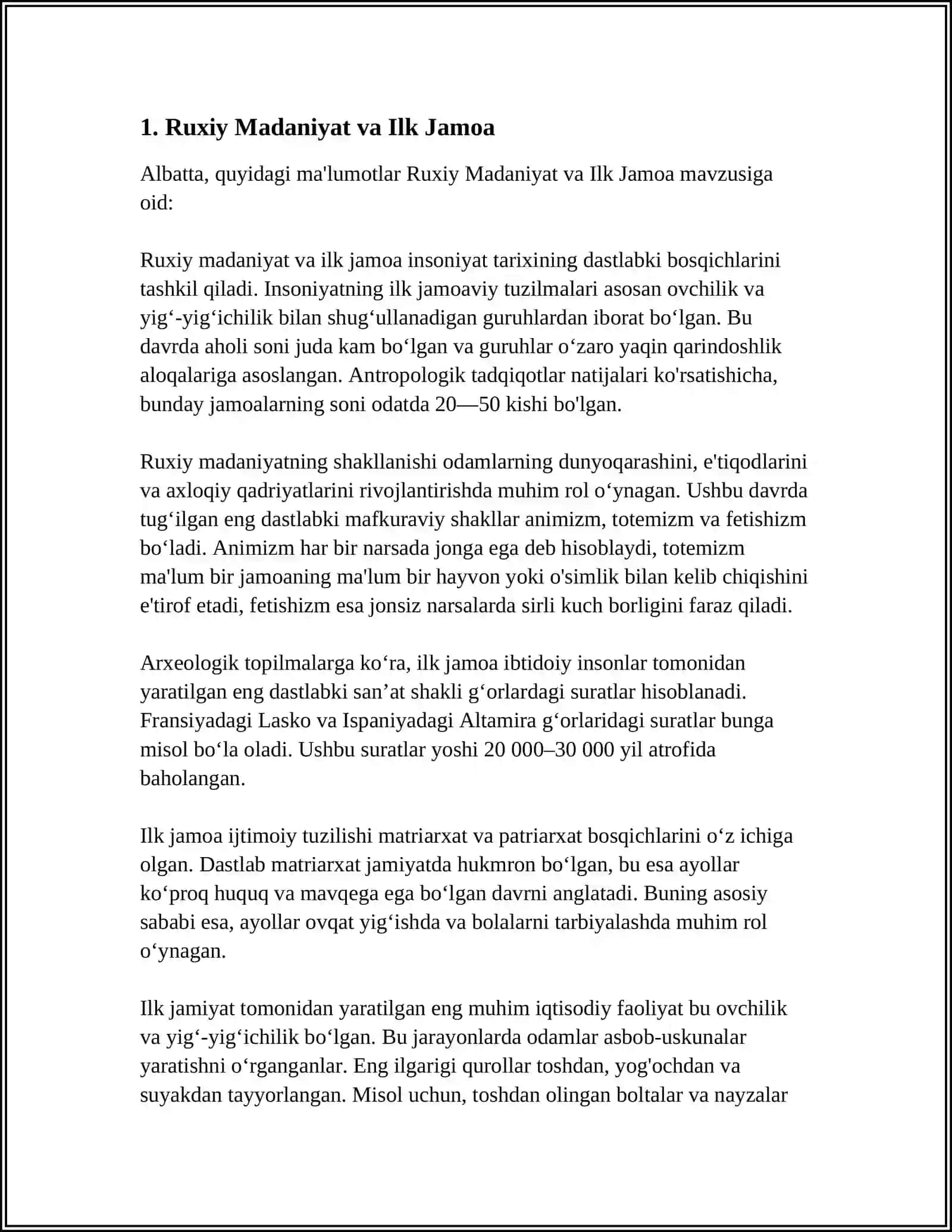 RUXIY MADANIYAT ( ILK JAMOA, BELGI, TANGA, YOZUVLAR) 4