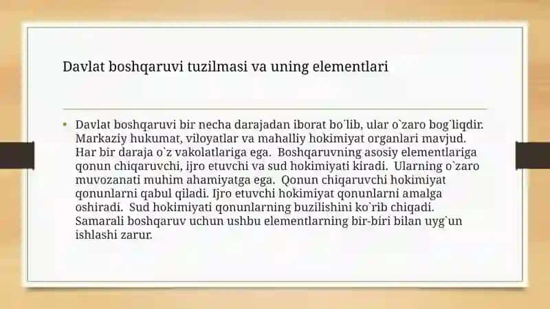 Rivojlangan mamlakatlarda boshqaruv tizimlari 4