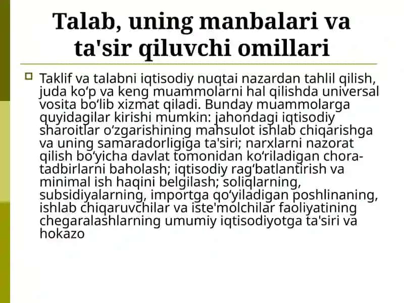 Mikro iqtisodiyot va makro iqtisodiyot fanidan 4