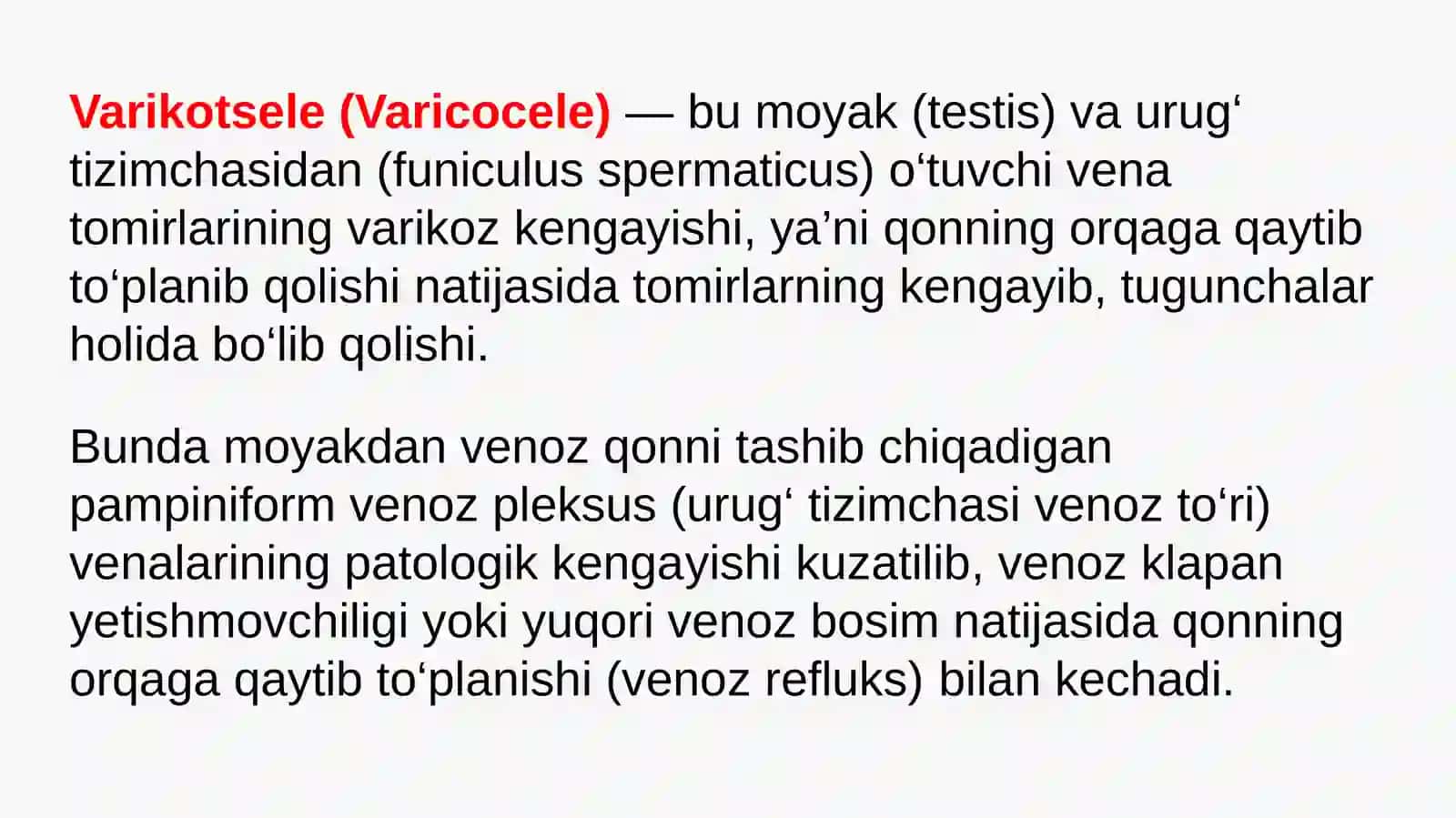 Varikotsele kasalligi.Peyroni kasalligi 4