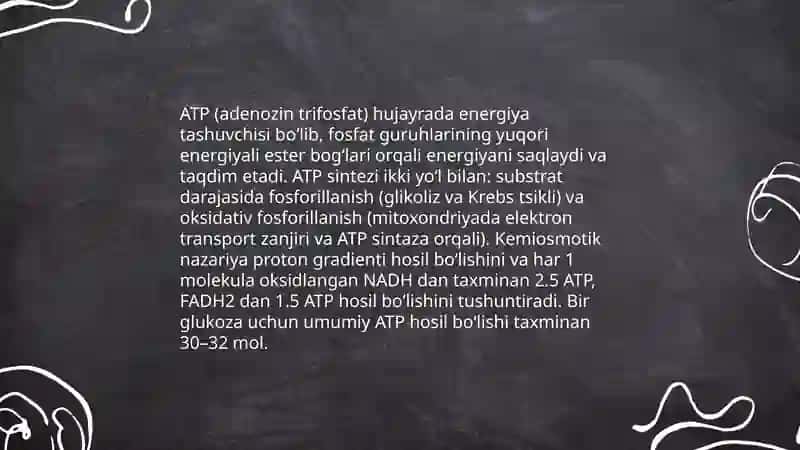 Energiya va moddalar almashinuvi 4
