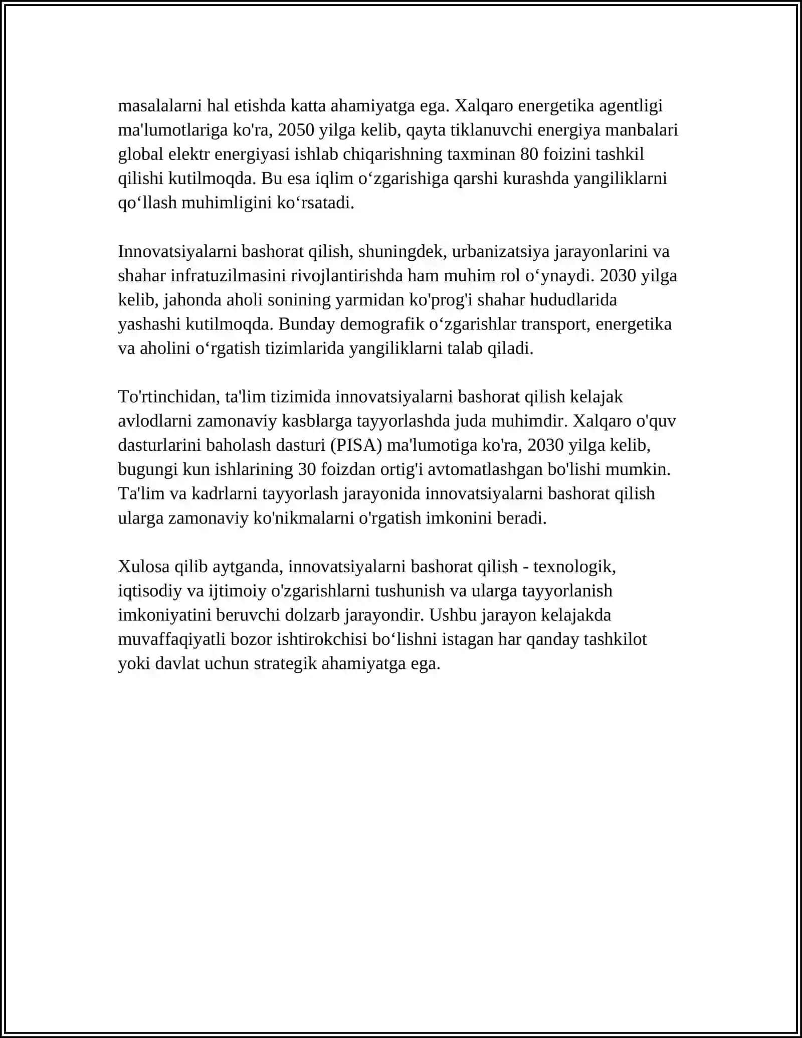 KORXONALARDA INOVATSIYALARNI PRAGNOZLASH USULI 4