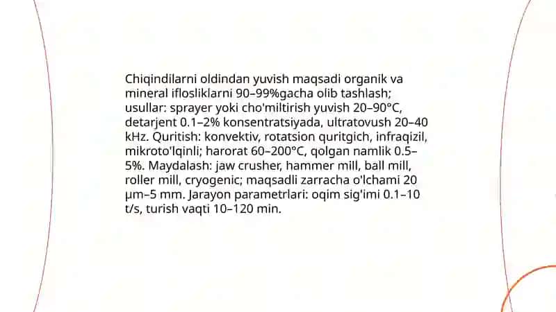 Sanoat chiqindilari asosida toldiruvchilar ishlab chiqarish texnologiyasi 4
