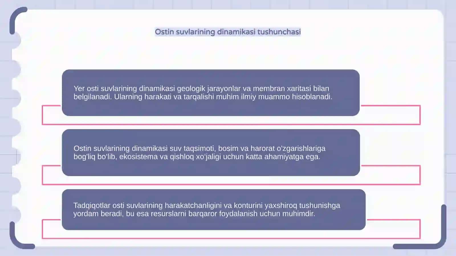 Yer osti suvlarining dinamikasi 4