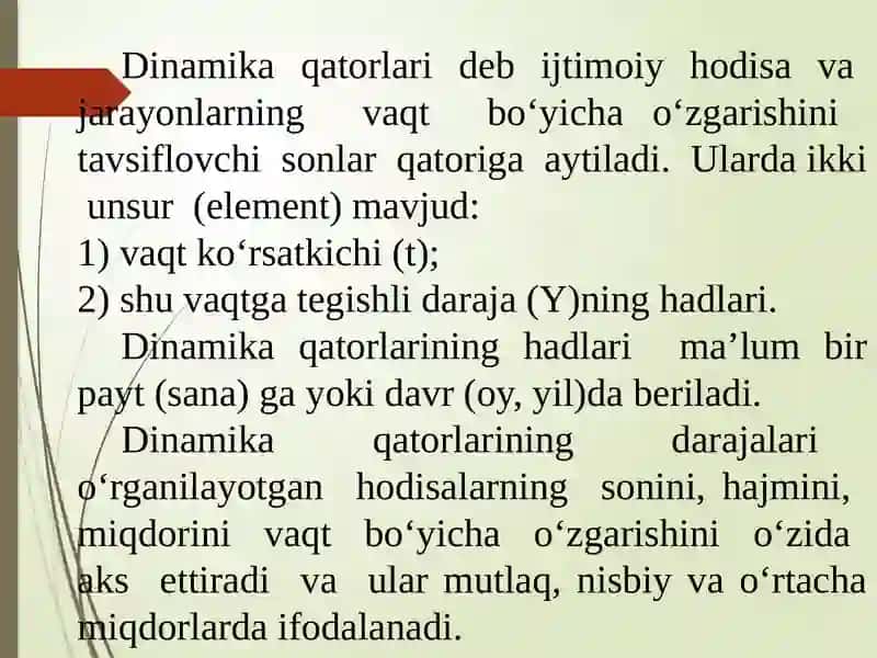 Dinamikanistatistiko’rganishusullari 4