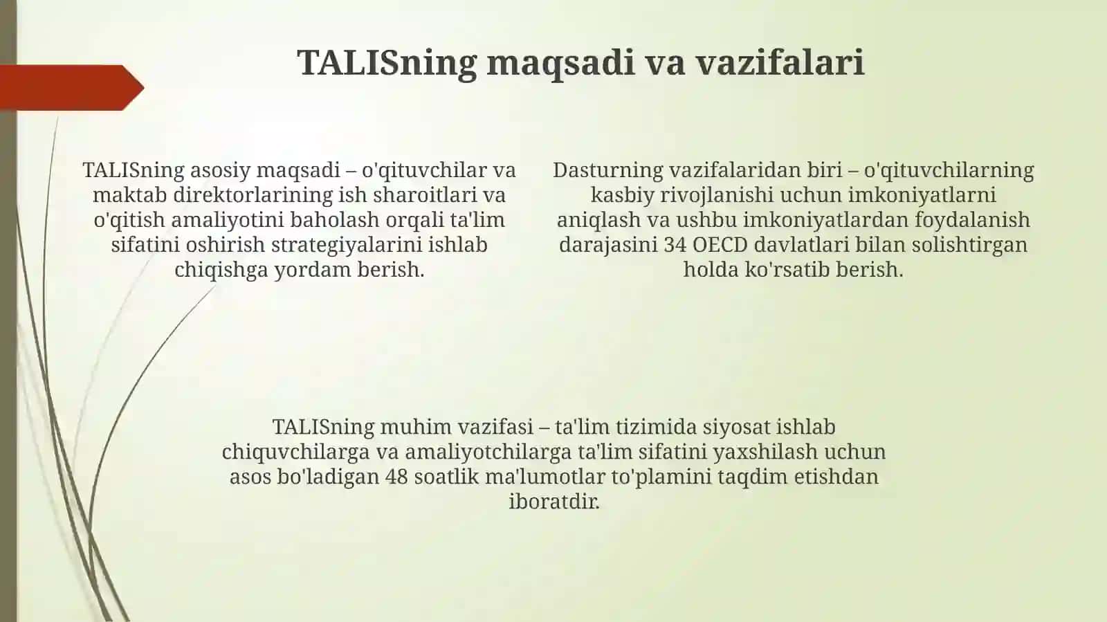 Talis xalqaro baholash dasturi 4