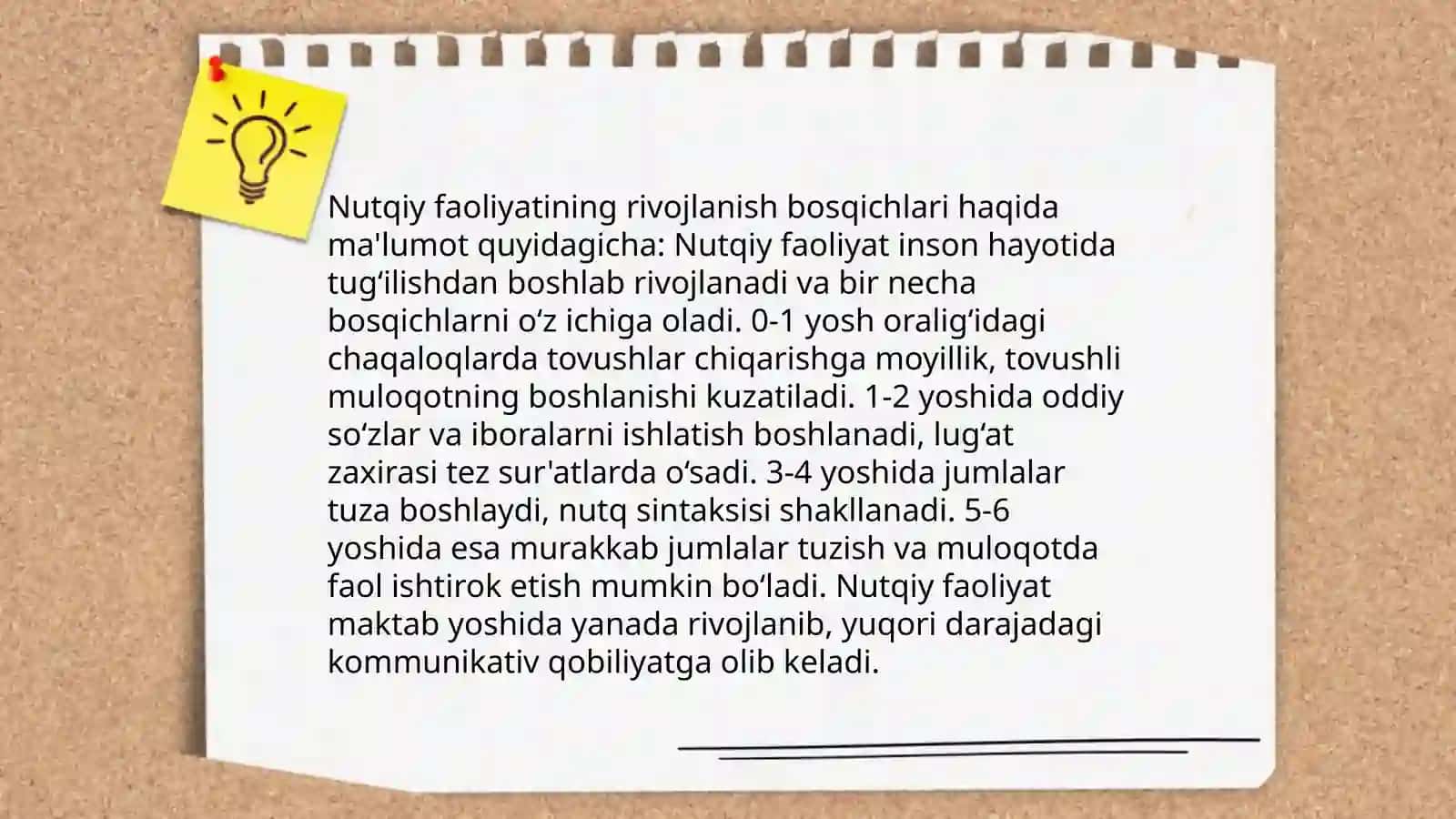 Nutqiy faoliyat ontogenezi fanining maqsad va vazifalari 4