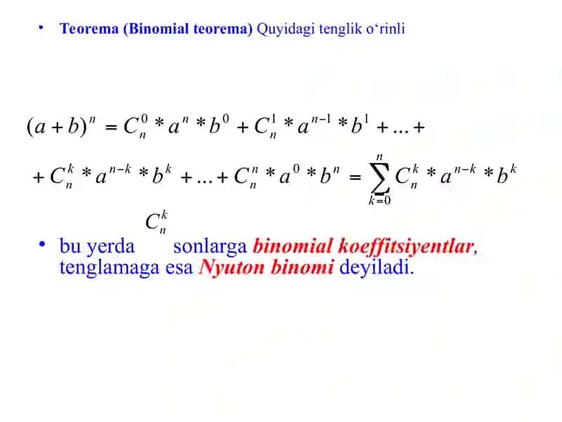 Nyuton binom 4