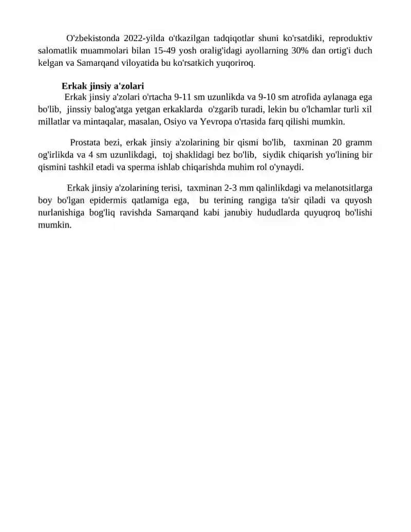 Erkaklarning tanosil aʼzolari, Ayollarning tanosil aʼzolari 4