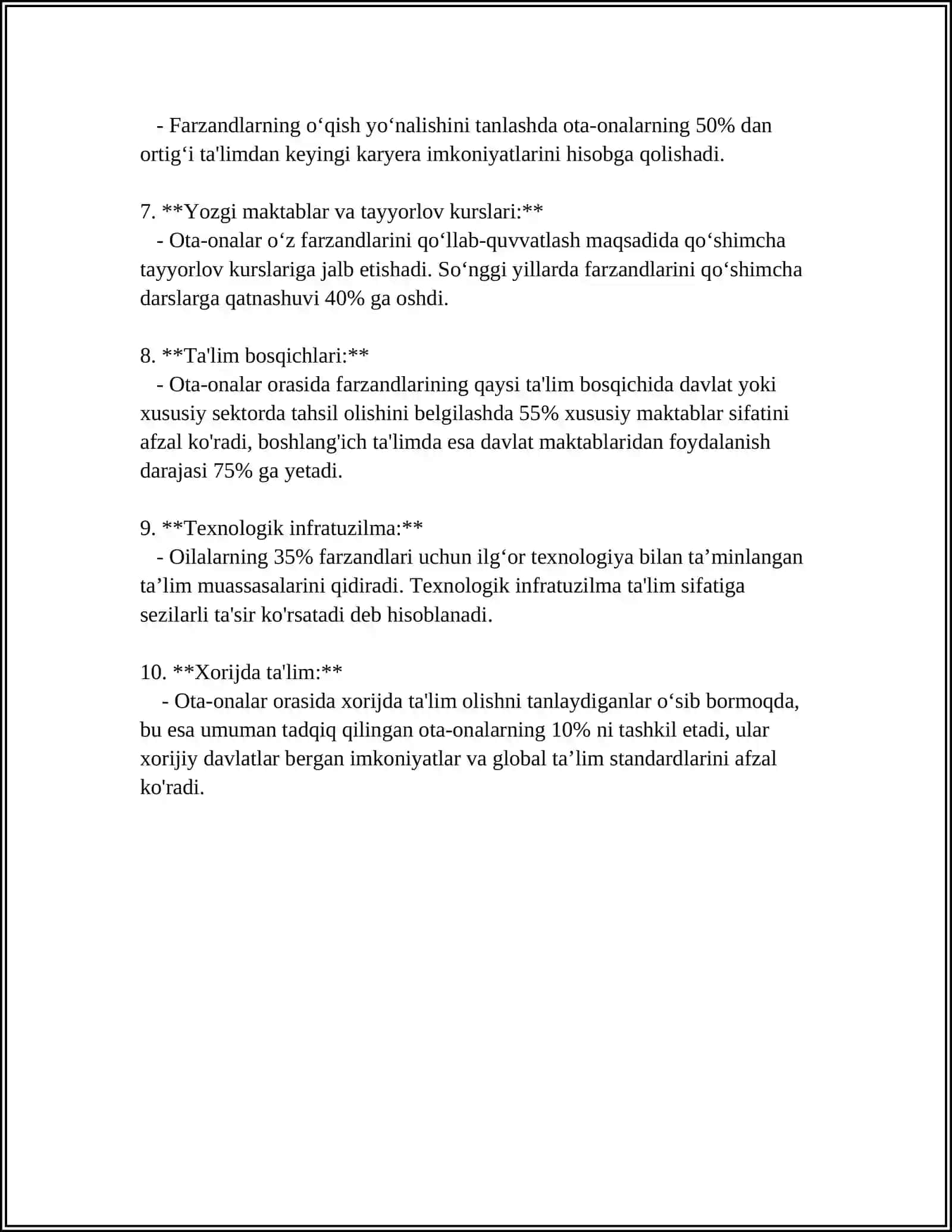 KASB TANLASHDA OTA -ONALARNING TUTGAN OʻRNI 4