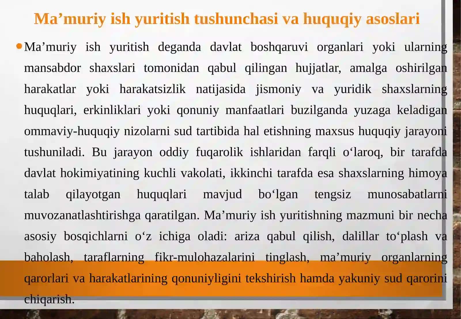 Ma’muriy ish yuritish 4