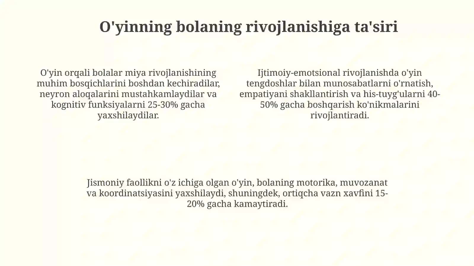 O'yin: Ta'rif, ahamiyat va turlari 4