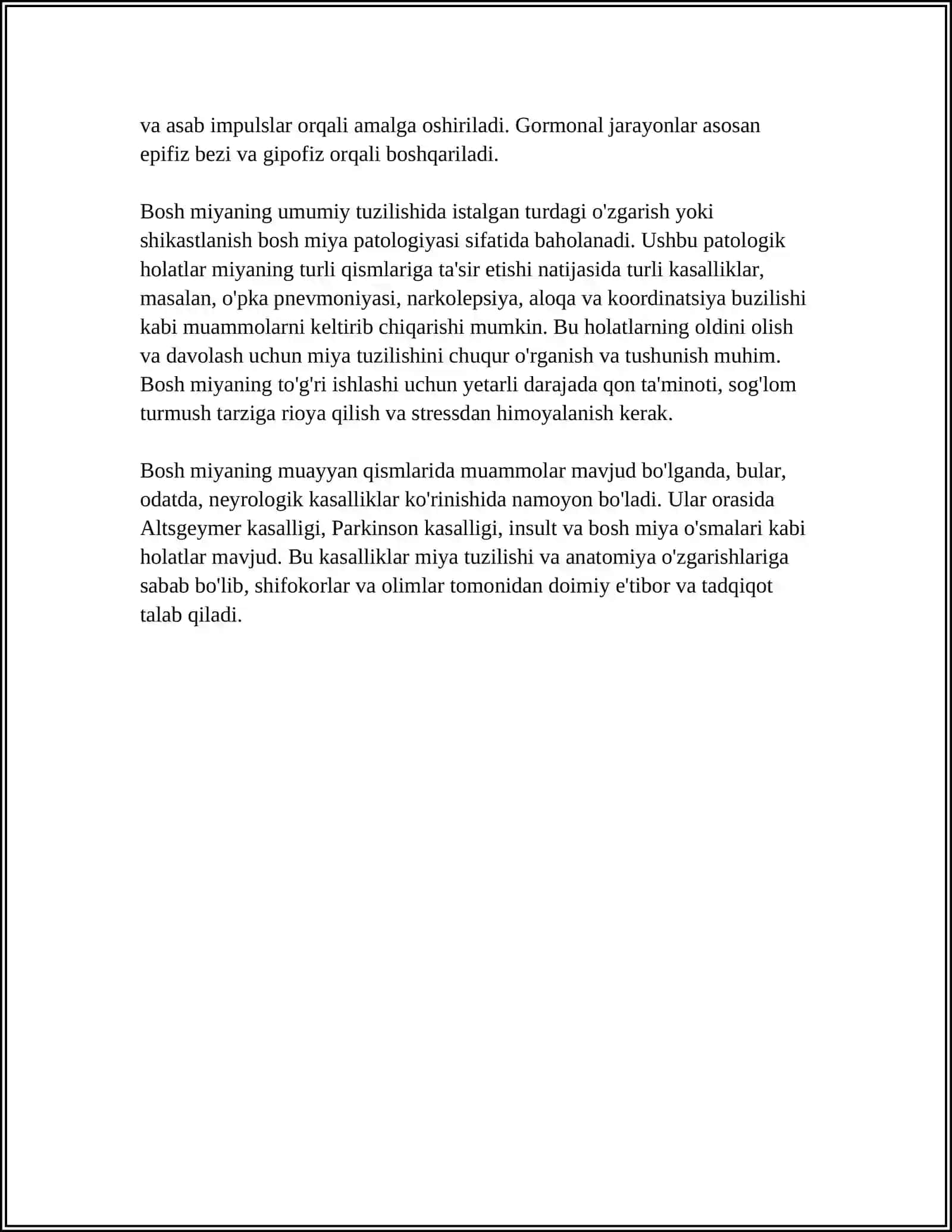 BOSH MIYA FIZIOLOGIYASI VA PATOLOGIYASI 4