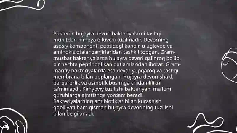 Bakteriyalarning tuzilishi, xilma xilligi va ko'payish turlari 4