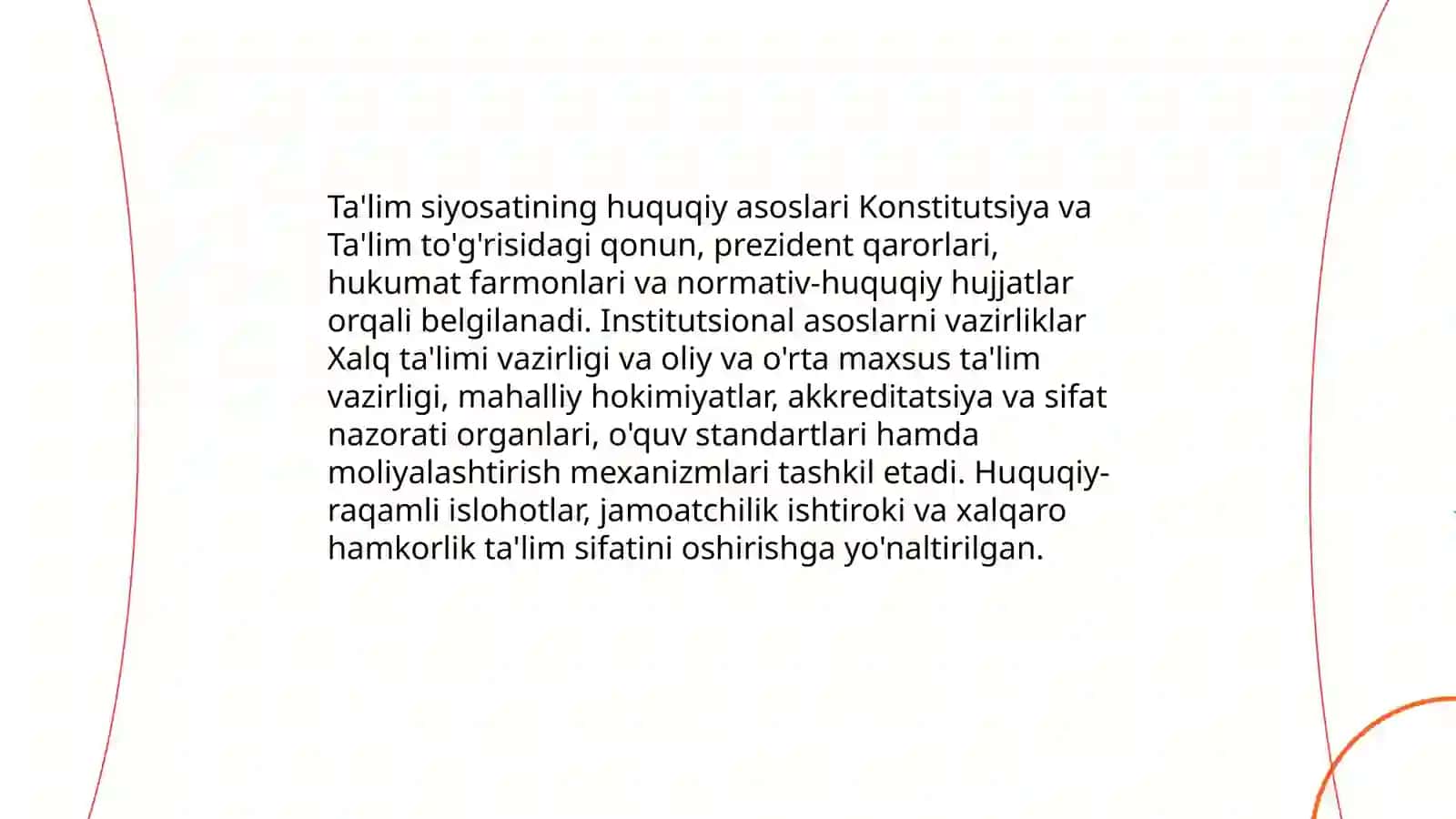 Õzbekiston respublikasi ta'lim tizimini rivojlantirishning konseptual asoslari 4