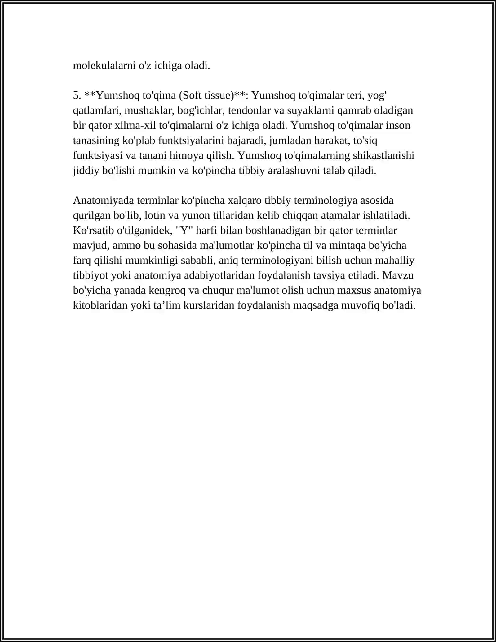"UNLI "Y" HARFINING TIBBIY ATAMALARDA QOʻLLANILISHI" 4