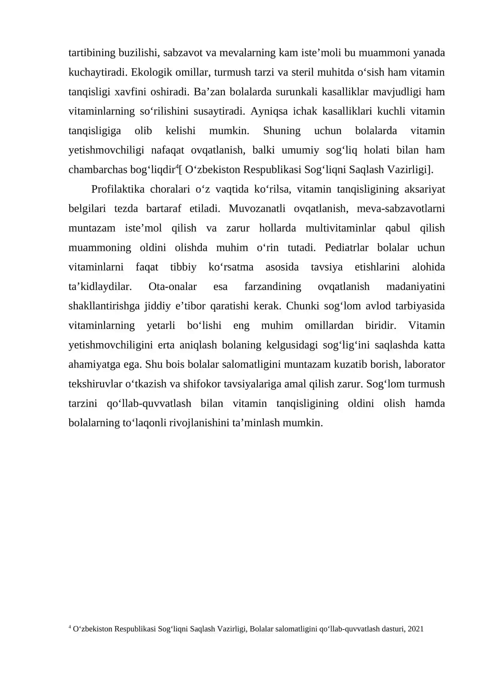 BOLALARDA VITAMINLAR YETISHMOVCHILIGINING OQIBATLARI 4