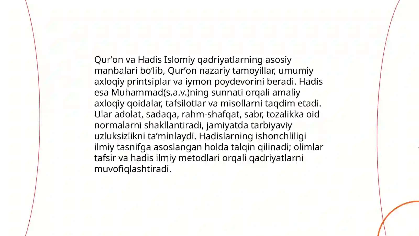 Islomiy qadriyatlarni o'rganishning nazariy asoslari 4