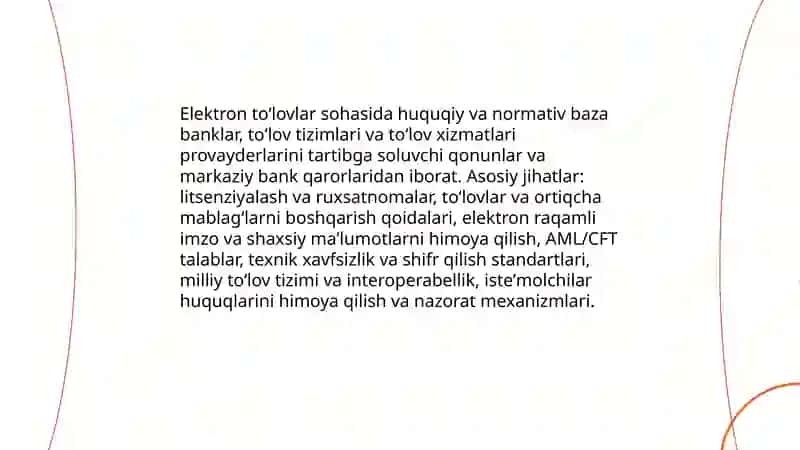 Oʻzbekiston bank tizimida elektron toʻlov xizmatlarining rivojlanish bosqichlari 4