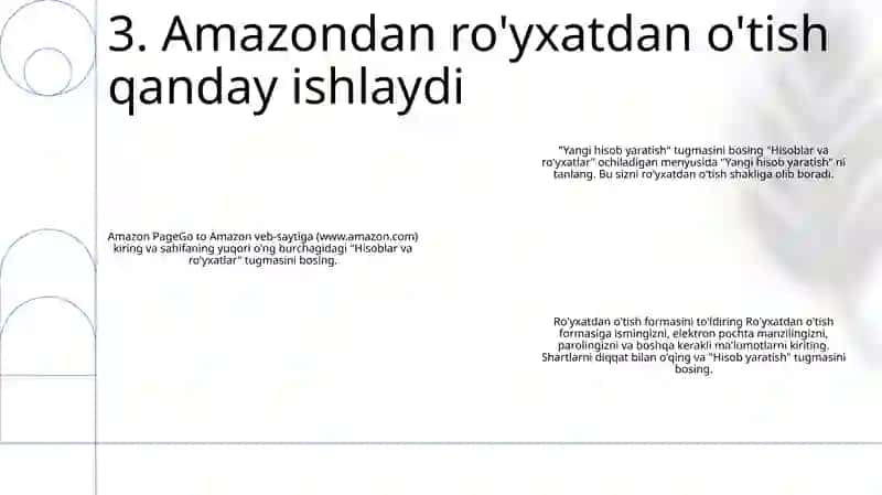 Amazon Kompanyasidan Ro’Yxatdan O’Tish 4