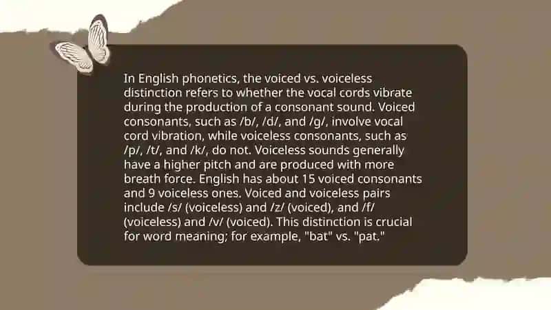 The consonant sounds |s | and |z | 4