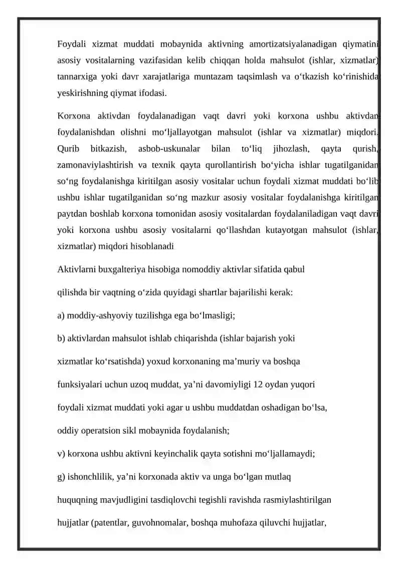 Korxona operatsion faoliyatining tahlili va uning muhim jihatlari 4