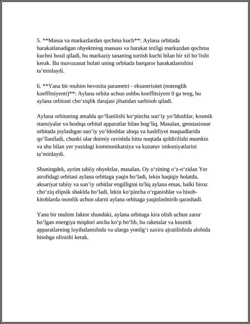ORBITA TURLARI: AYLANA, PARABOLIK VA GIPERBOLIK ORBITALAR 4