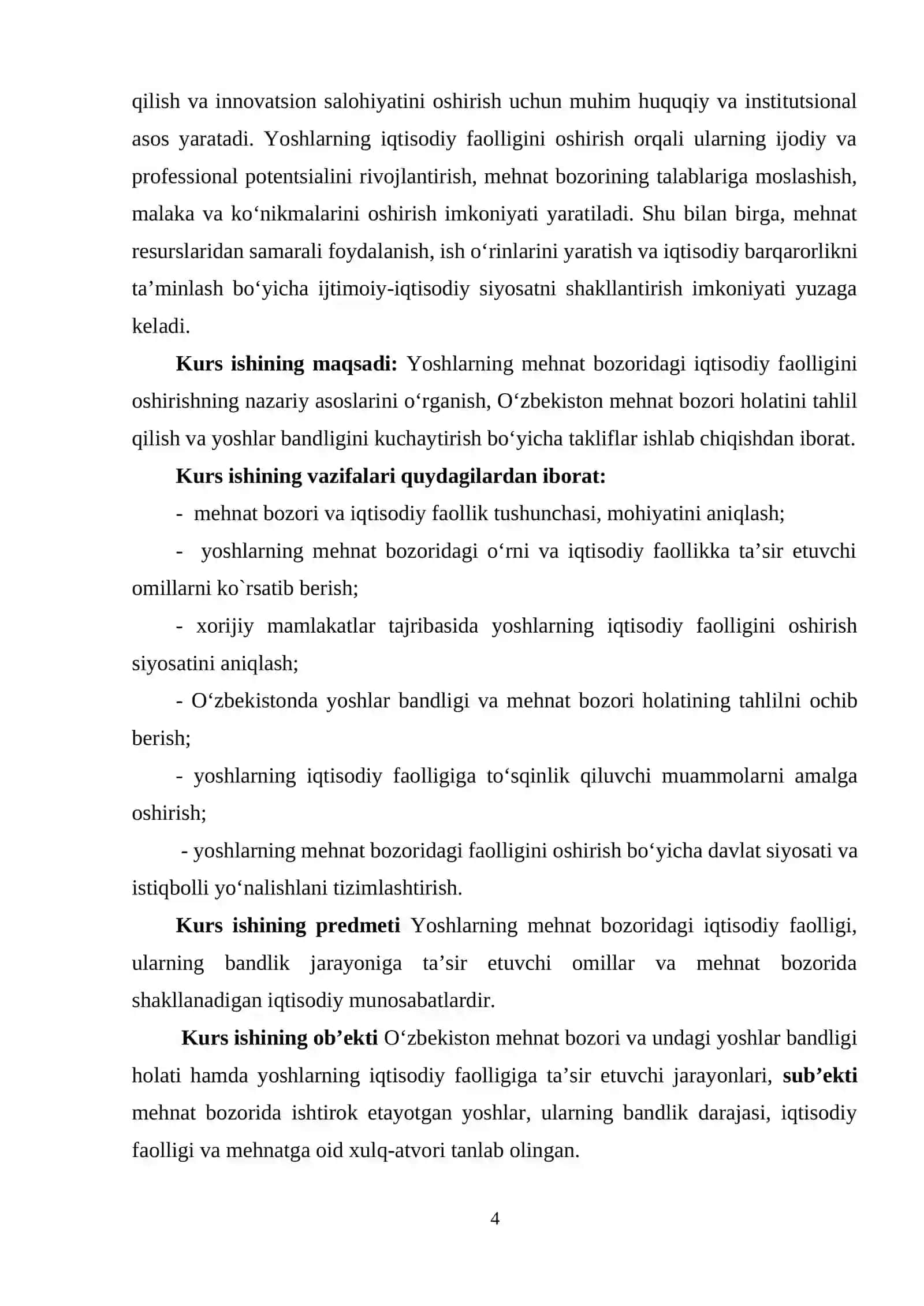 YOSHLARNING MEHNAT BOZORIDA IQTISODIY FAOLLIGINI OSHIRISH YO`LLARI 4