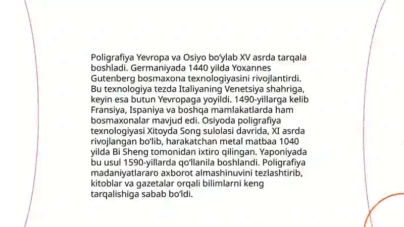 Poligrafiya usulining kashfi va uning ahamiyati 4