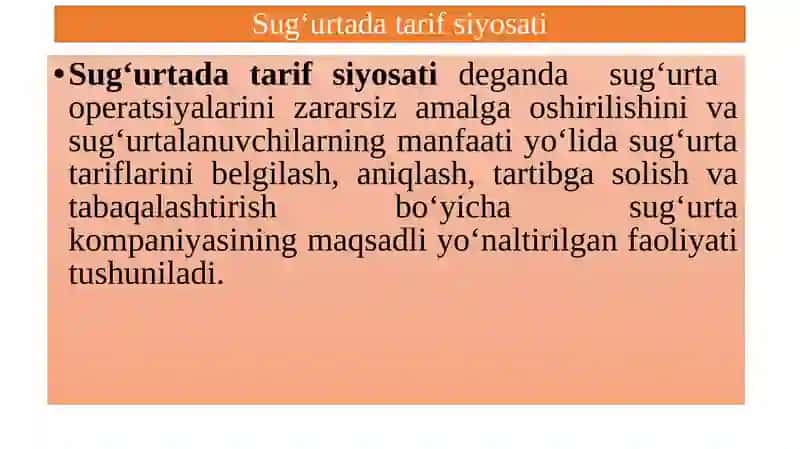 SUG‘URTADA TARIF SIYOSATI 4