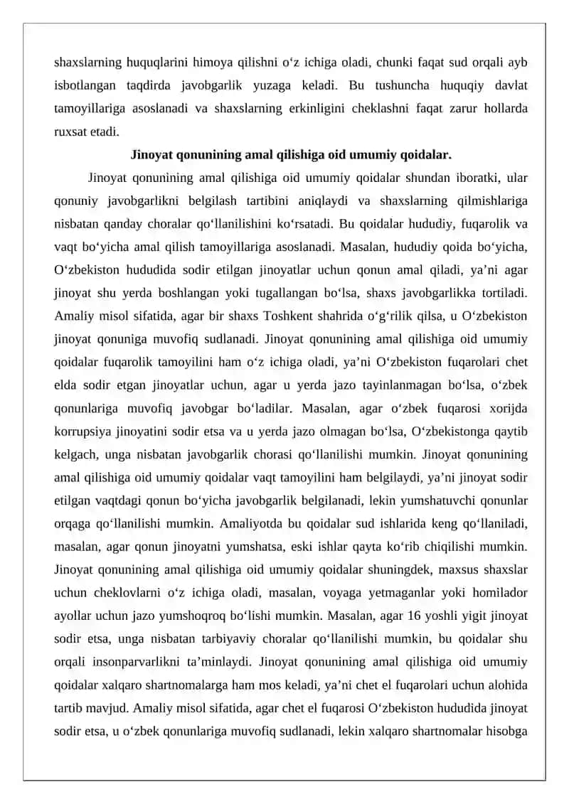Jinoyat qonunining shaxslarga nisbatan amal qilishi 4
