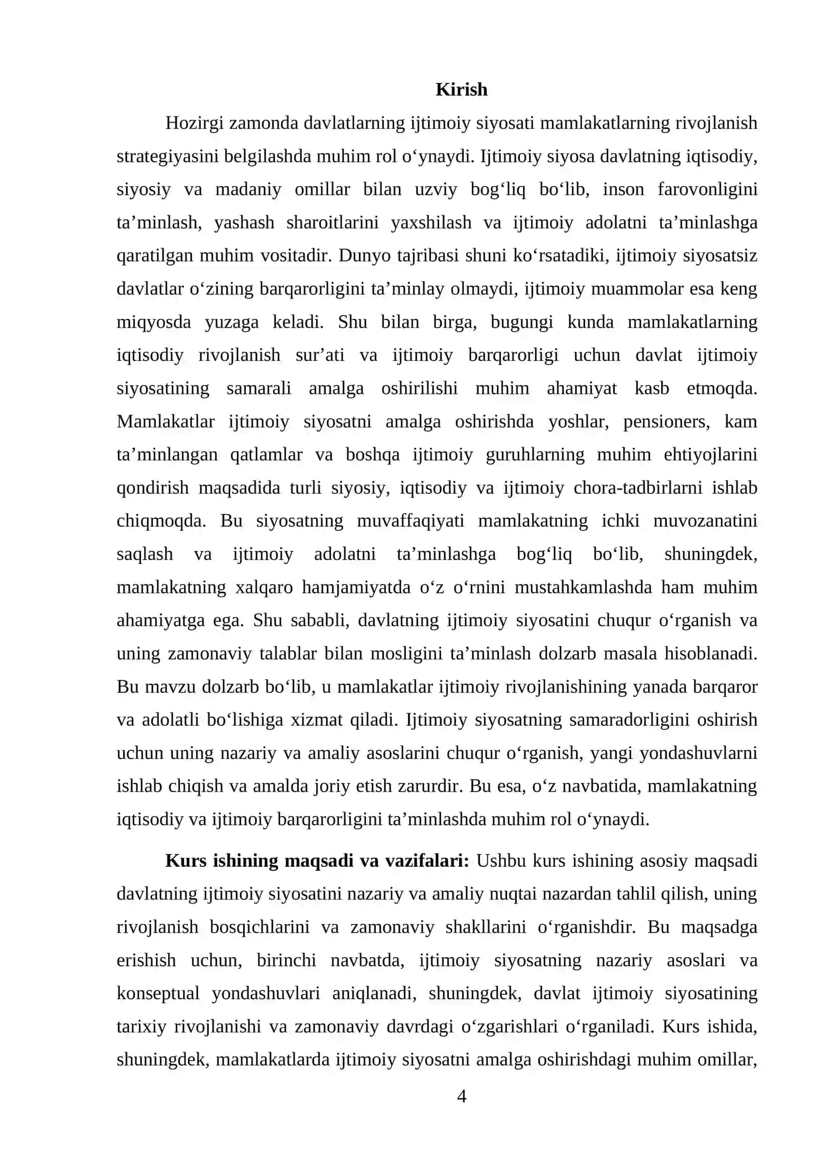 Davlatning Ijtimoiy Siyosati 4