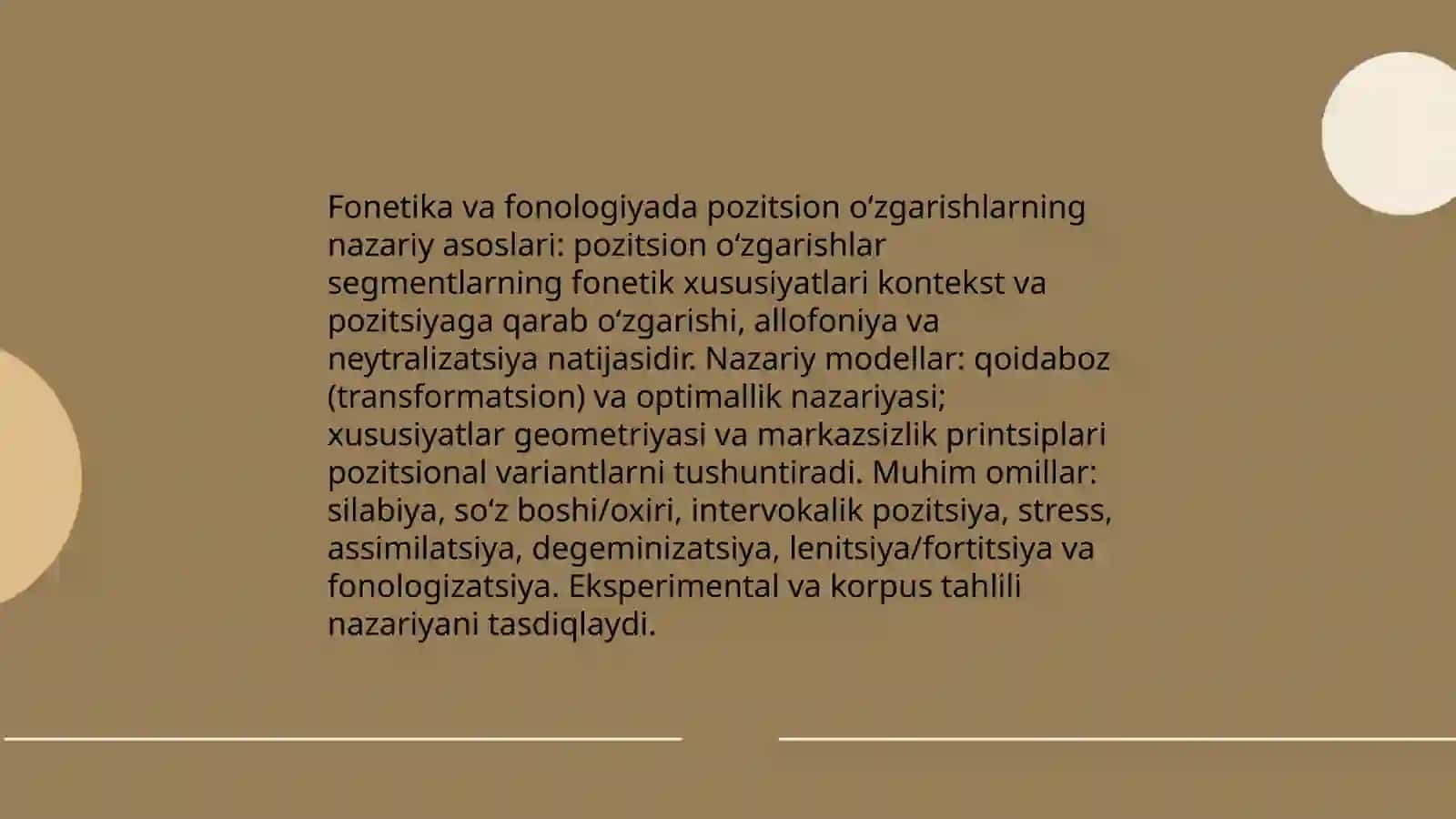 Pozitsion oʻzgarishlar 4
