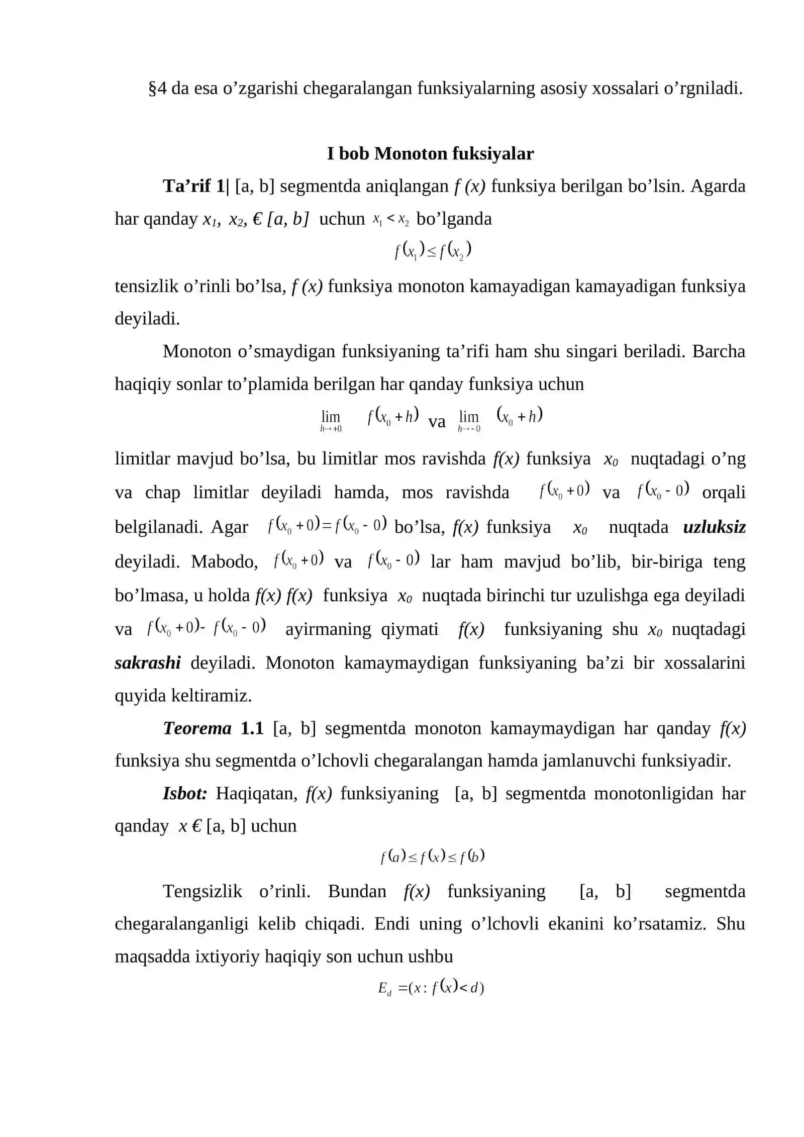 Normallangan fazolarda chiziqli operatorlarni normasi va unga misollar 4
