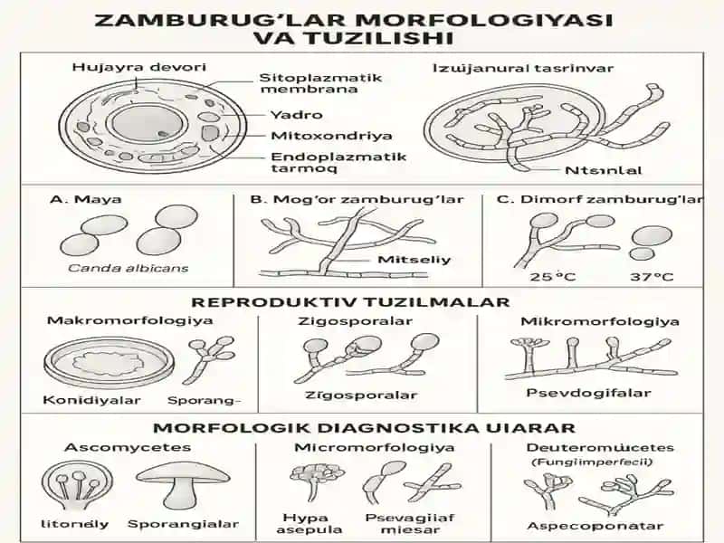 ZAMBURUG'LAR.ULARNING MORFOLOGIYASI, STRUKTURASI VA ULARNI O'RGANISH USULLARI 4