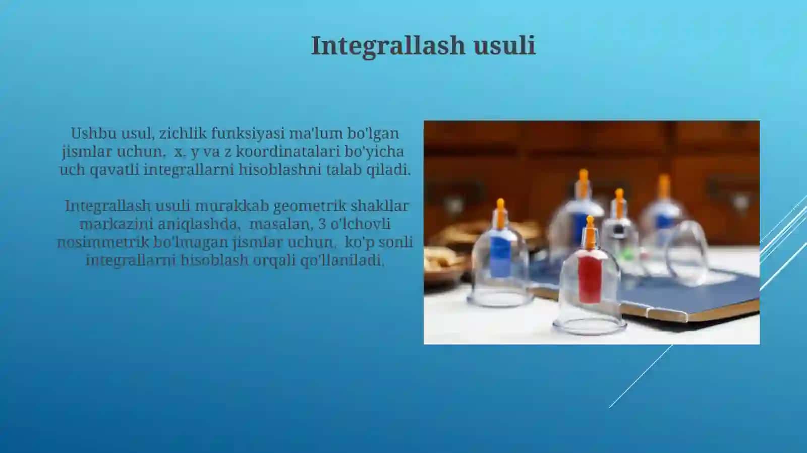 Jismlarning oĝirlik markazini aniqlash usullari 4