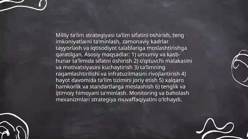 Òzbekiston Respublikasi ta'lim tizimini rivojlantirishning konseptual asoslari 4
