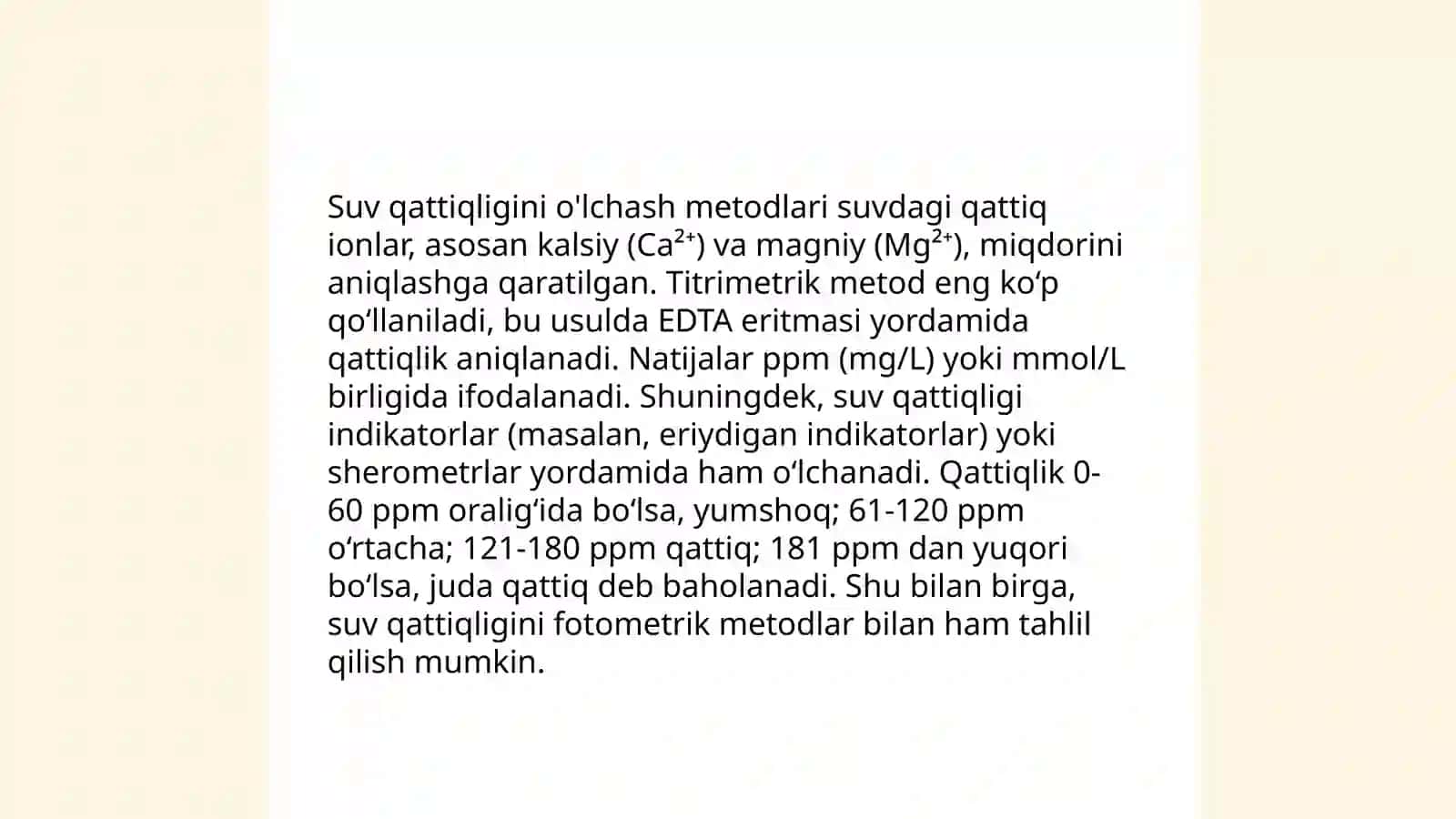 Suvning qаttiqligi vа uni yumshаtishgа dоir mаsаlаlаr yechish 4