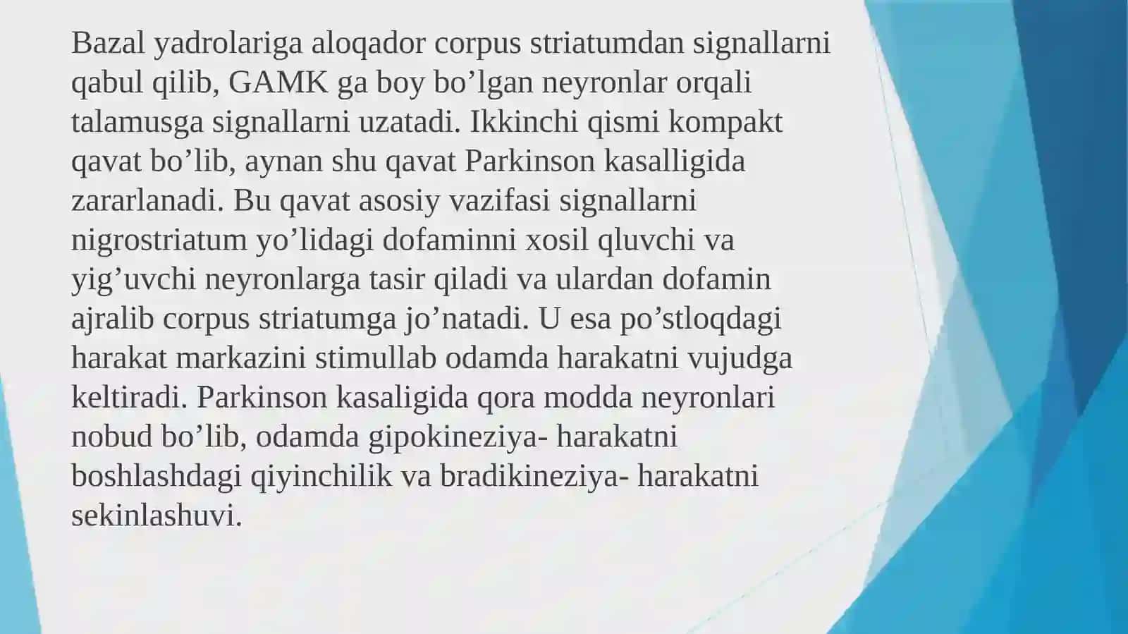 Parkinson Kasalligi Haqida Umumiy Ma'lumot 4
