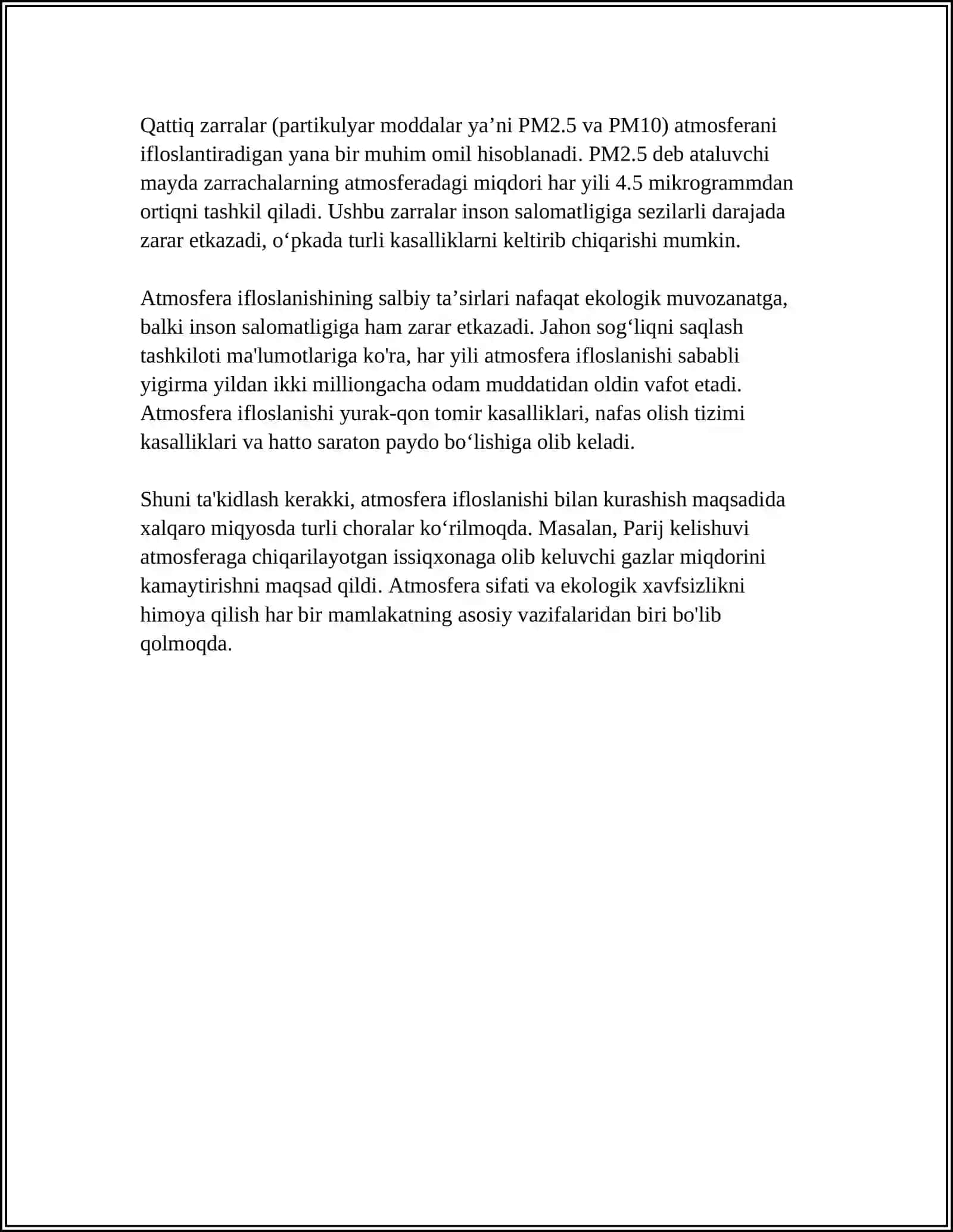 GMONING ATROF MUHITGA VA UNING TAʼSIRIGA PATENSIAL TASIRINI URGANISH 4
