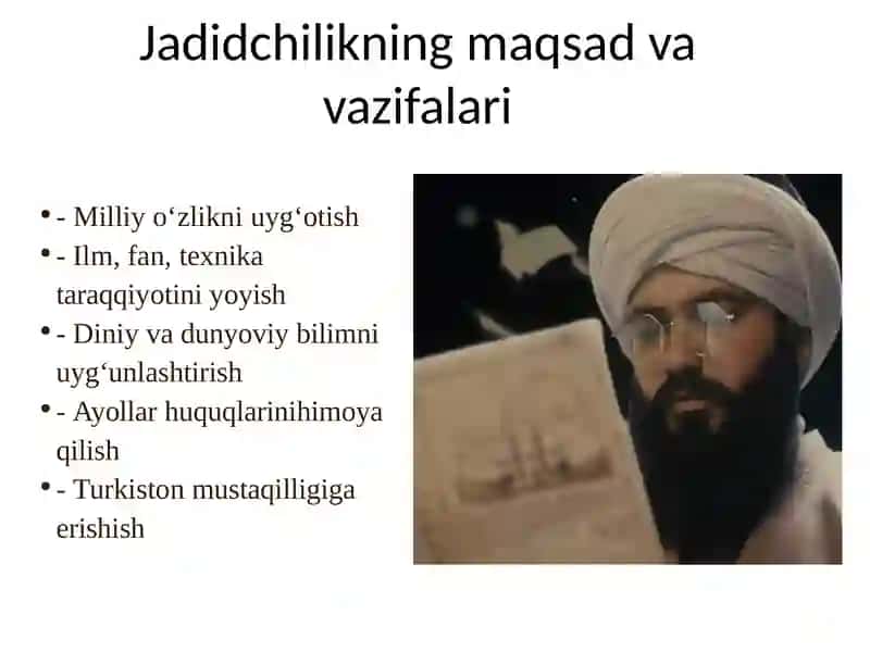Jadidma’rifatparvarlarining o‘lka ijtimoiy-ma’naviy hayotida tutgan o‘rni 4