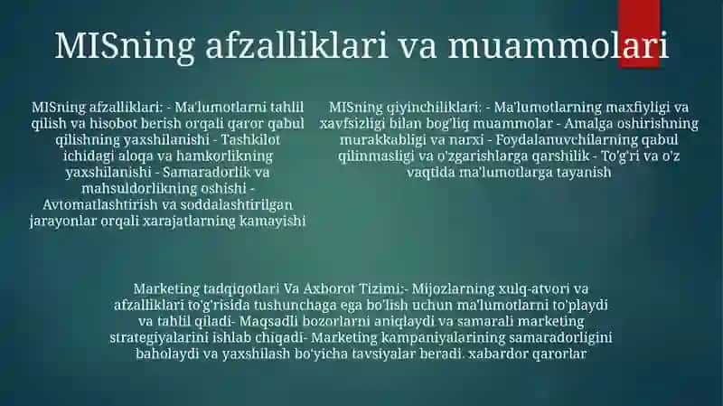 Marketing Tadqiqotlari Va Axborot Tizimi Marketing Tizimi Va Sohasi 4