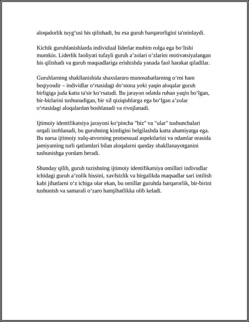 GURUH TUZISHNING DETERMINANTLARI 4
