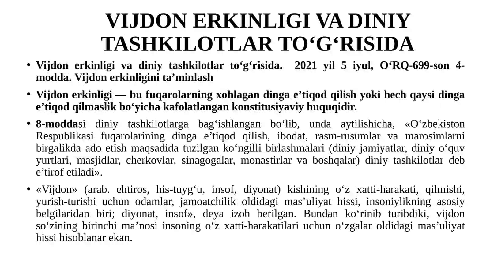 O‘zbekistondagi faoliyat yurituvchi diniy tashkilotlar 4