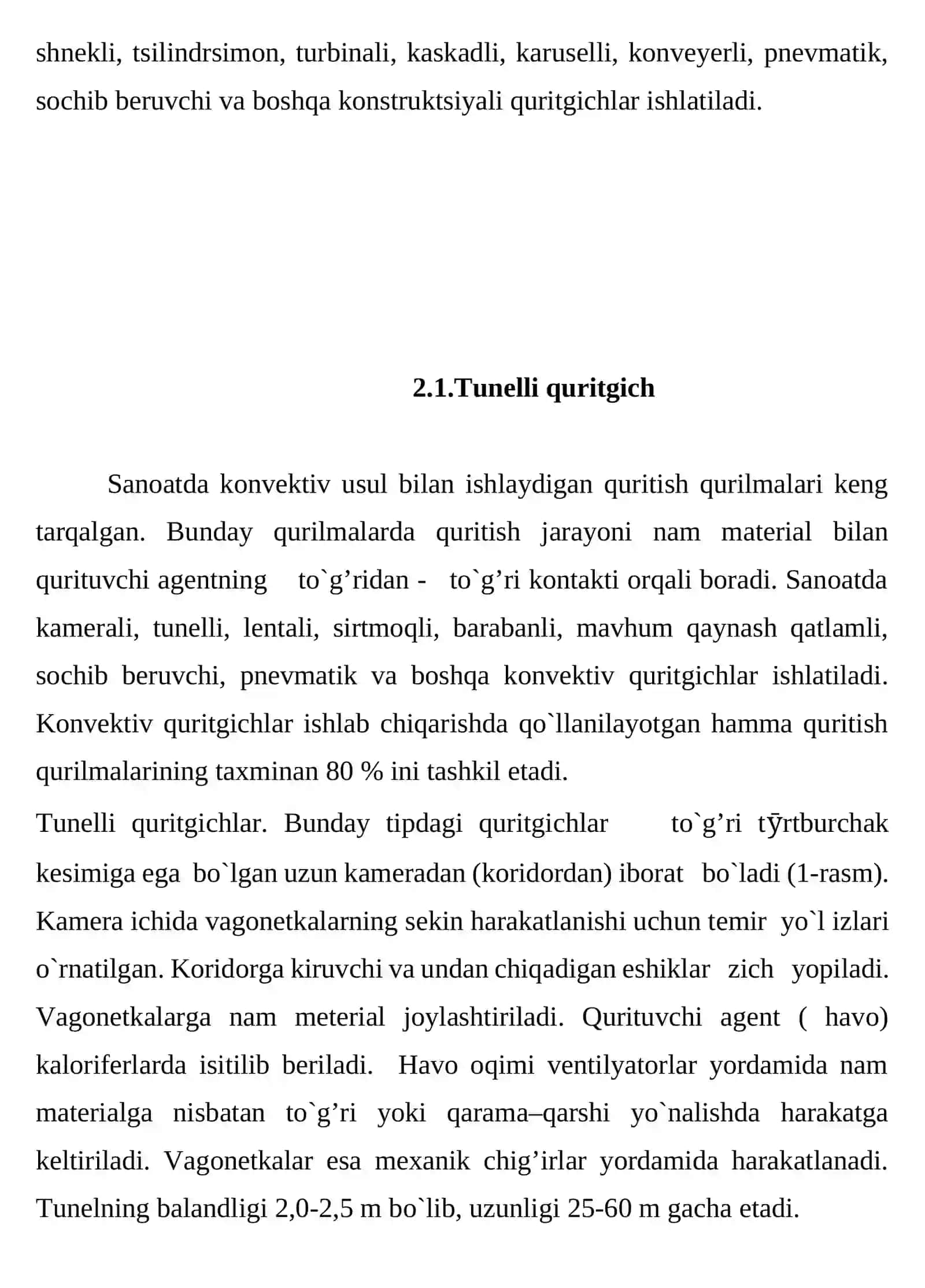 Barabanli quritgichni issiqlik-texnik hisoblash 4