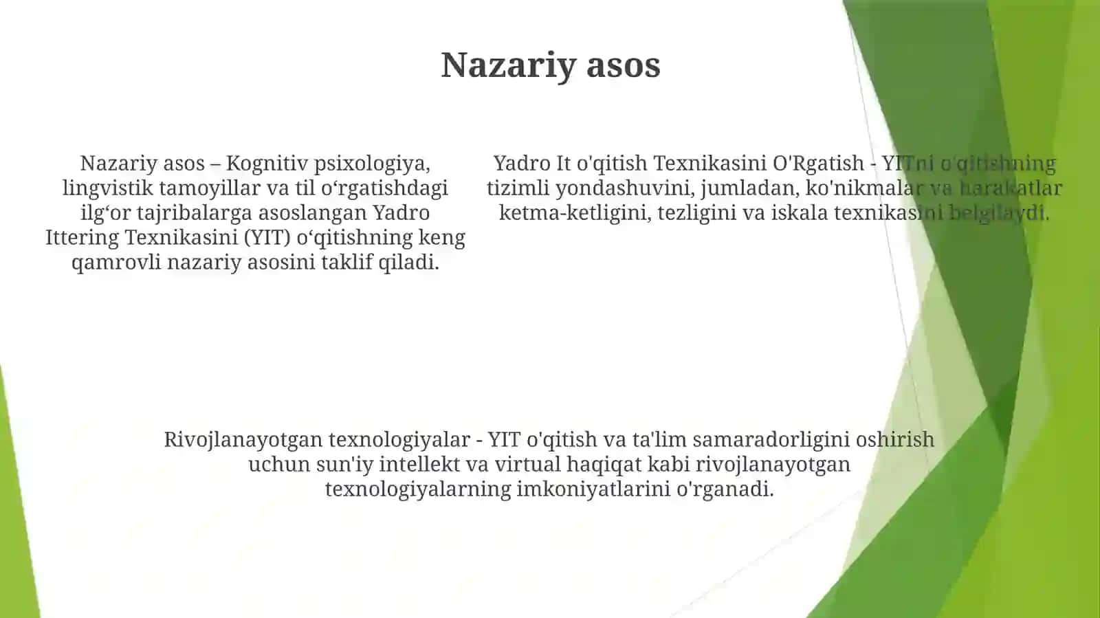 Yadro Itqitish TexnikasiniO`Rgatish 4