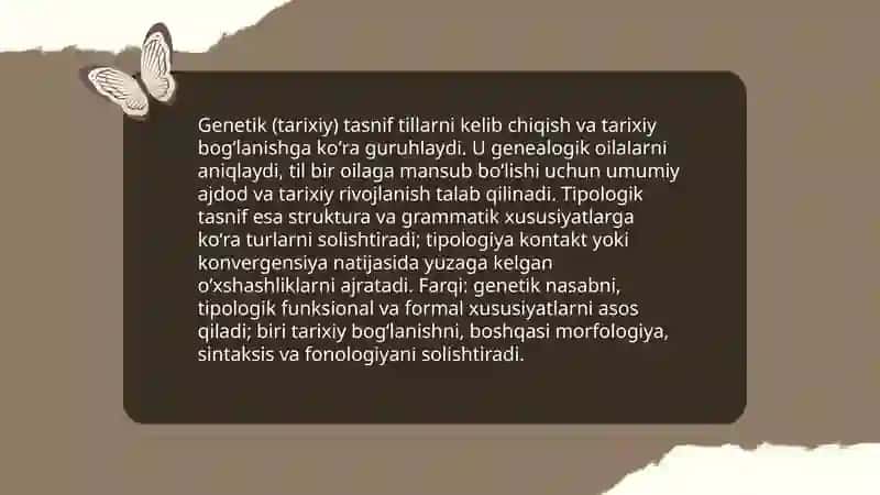 Dunyo tillari tasnifi 4