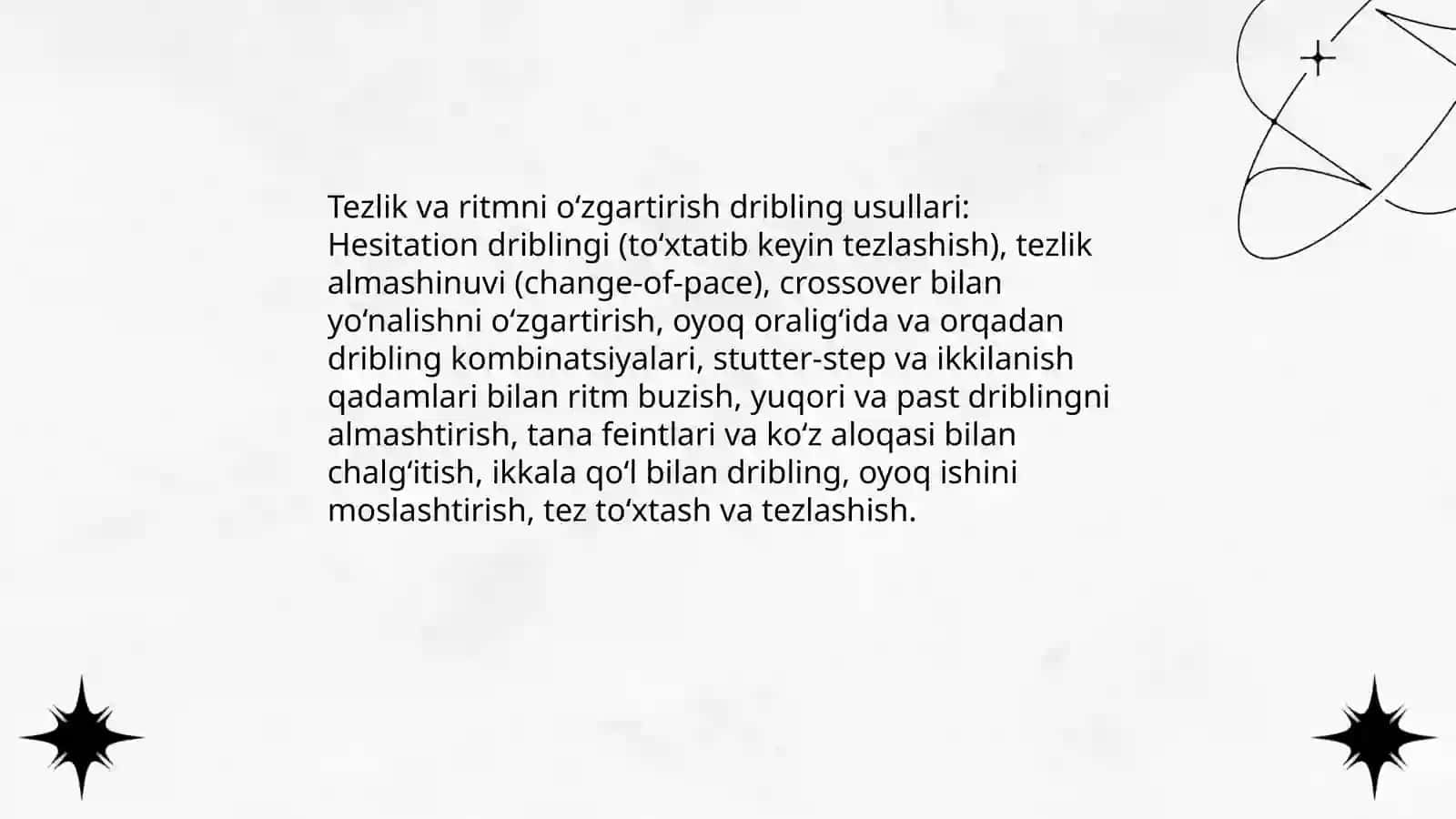 Driblingning asosiy texnikasi va pozitsiyasi 4